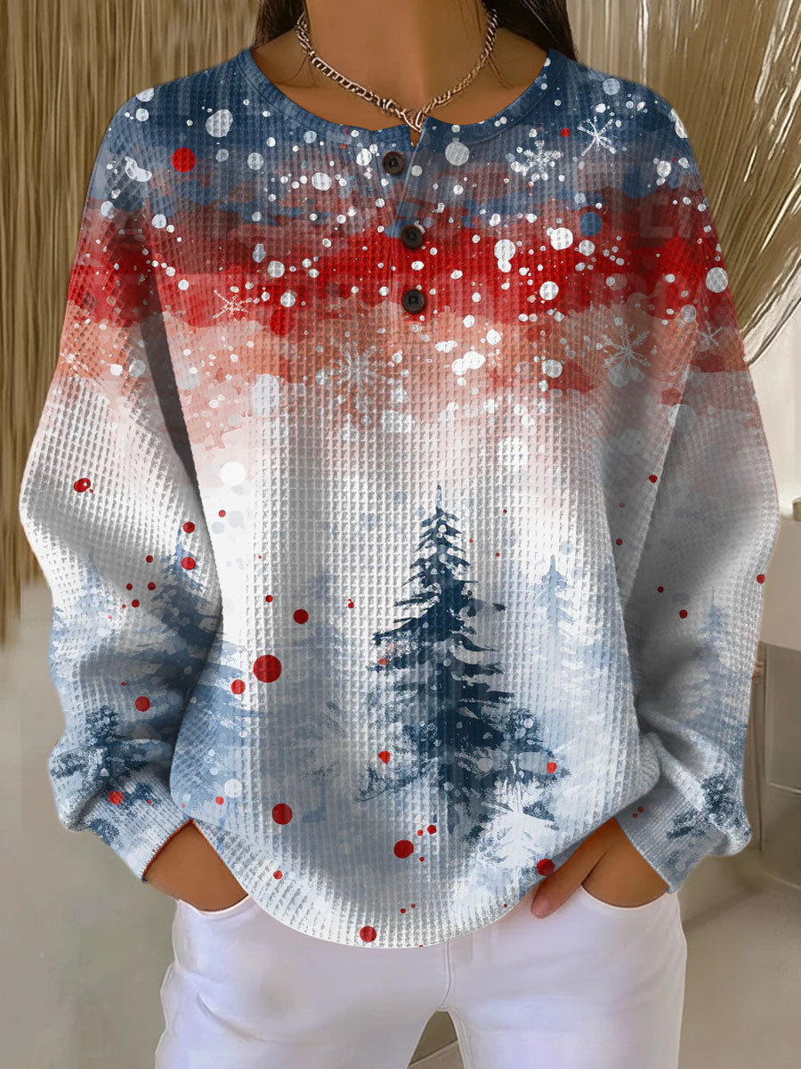Alva™  | Christmas Sweater with Soft Pine Tree Pattern