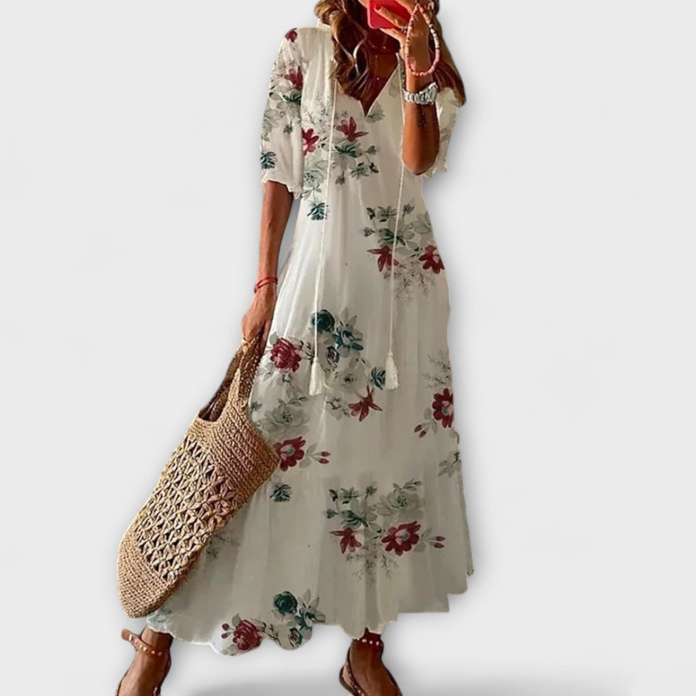 Anna – Women's Bohemian Summer Dress with Flowing Silhouette