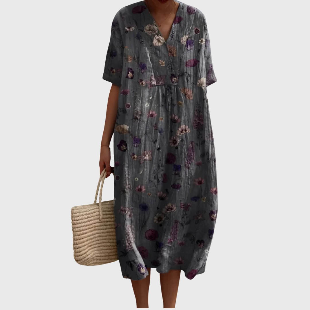 Ivy | Twilight Garden Floral Midi Dress