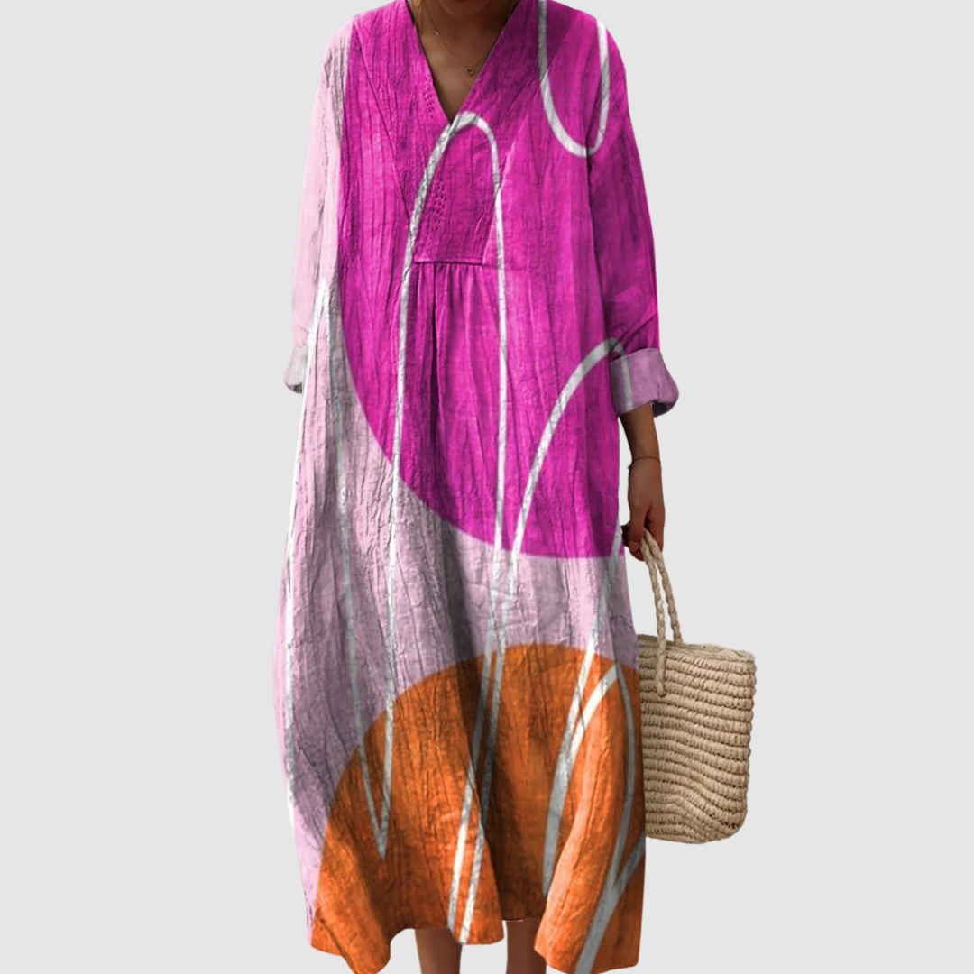 Erica | Sunset Arc Midi Dress